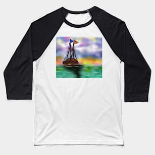 Sailing under painted Sky Baseball T-Shirt